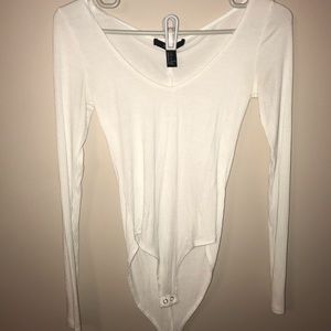 White Forever 21 Onesie Top